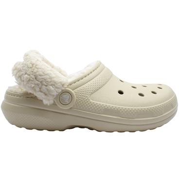 CROCS 211396 2Y2 CLASSIC LINED CLOG - BONE